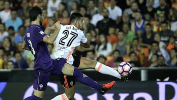 Rafa Mir agarró para el Valencia el Naranja de Españeta