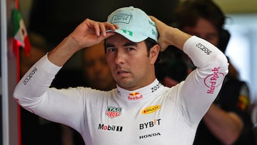 Sergio Perez of the Mexico,Oracle Red Bull Racing RB20 during qualifying ahead of F1 Grand Prix of Mexico at Autodromo Hermanos Rodriguez on October 26, 2024 in Mexico City, Mexico.