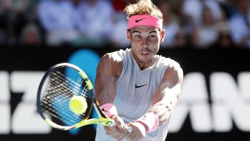 Nadal toma ritmo y afina su precisión para vencer a Mayer