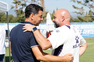 Míchel y Manolo González ya coincidieron, el pasado 27 de julio, en el amistoso de pretemporada entre Girona y Espanyol, en Torremirona.