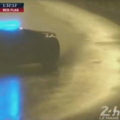 Le Mans: Webber alucina con los derrapes del Safety Car en agua