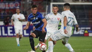 Futbol, Universidad de Chile vs Huachipato.
Fecha 25, Campeonato Nacional 2024.
El jugador de Huachipato Santiago Silva es fotografiado contra Universidad de Chile durante el partido de primera division disputado en el estadio Nacional en Santiago, Chile.
24/09/2024
Jonnathan Oyarzun/Photosport
Football, Universidad de Chile vs Huachipato.
25th turn, 2024 National Championship.
Huachipato's player Santiago Silva is pictured against Universidad de Chile during the first division match held at the Nacional stadium in Santiago, Chile.
24/09/2024
Jonnathan Oyarzun/Photosport