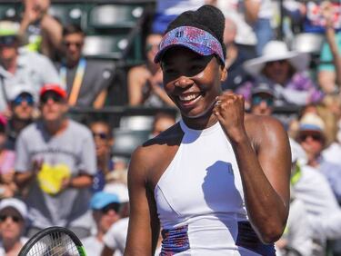 Defiant Venus Williams sets up Konta clash in Miami