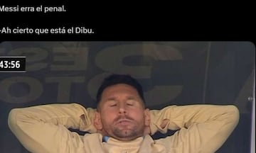 Los memes no perdonan a Messi tras su fallo a lo Penenka