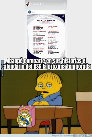 Memes sobre la actualidad deportiva semanal.