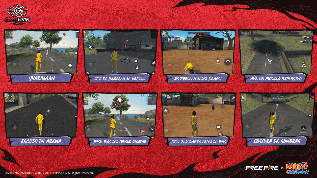 Free Fire x NARUTO SHIPPUDEN Capítulo 2 desata la guerra ninja