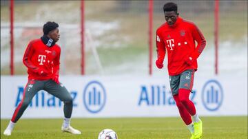 Alphonso Davies ya se entrenó con el Bayern Munich