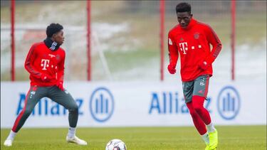 Alphonso Davies ya se entrenó con el Bayern Munich