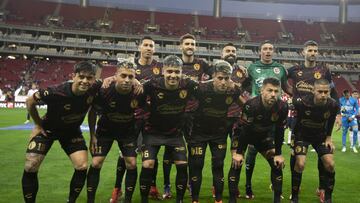 Tijuana team group during the game Guadalajara vs Tijuana, corresponding to Round 07 of the Torneo Clausura 2023 of the Liga BBVA MX, at Akron Stadium, on February 15, 2023.
<br><br>
Equipo de Tijuana durante el partido Guadalajara vs Tijuana, Correspondiente a la Jornada 07 del Torneo Clausura 2023 de la Liga BBVA MX, en el Estadio Akron, el 15 de Febrero de 2023.