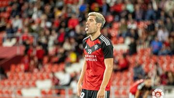 Manu García, ante el Huesca.