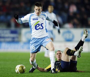 Los primeros goles del delantero franc¨¦s fueron en el Estrasburgo, donde debut¨® profesionalmente tras estar varios a?os en el filial del club alsaciano.