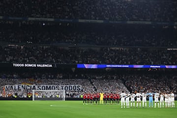 Homenaje a Valencia en el Bernabéu.