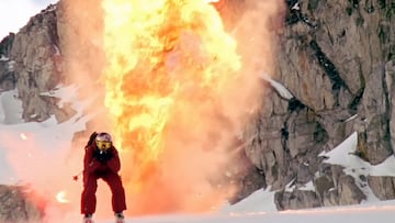 Shane McConkey escapando del fuego en SSD