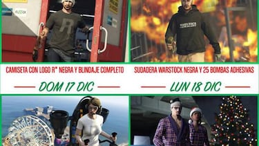 GTA Online da regalos diarios antes del evento de Navidad
