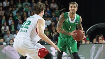 Scottie Wilbekin, durante el segundo partido de la final de la Eurocup contra el Lokomotiv Kuban.