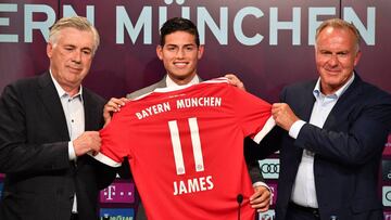 James Rodríguez fue presentando en el Bayern Múnich después de muchos rumores que lo pusieron en más de cuatro equipos
