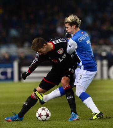 Antoine Griezmann y Jens Hegeler.
