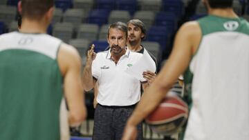 Joan Plaza en un entrenamiento