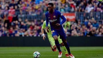 Yerry Mina es candidato a reemplazar a Piqué ante el Girona