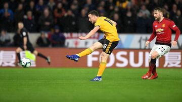 Wolves vence al Manchester United en la Liga Premier