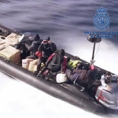 Interceptan una narcolancha con 2.000 kilos de hachís tras una persecución de cinco horas
