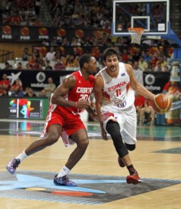 Ricky Rubio controla el balón ante Oliver Lafayete.