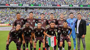 Mexico team group during the game international friendly between Mexican National team (Mexico) and Brazil at Kyle Field Stadium, on June 08, 2024, College Station, Texas, United States.