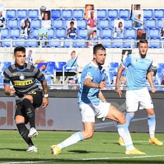 Lazio e Inter igualan a goles y a expulsados
