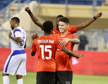 Al Rayyan venció 4-2 a Al Sailiya por la séptima fecha de la Qatar Stars League. James Rodríguez anotó el tercero y regresó al gol luego de seis meses.