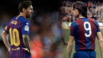 Dos leyendas del Barcelona: las similitudes entre Messi y Cruyff