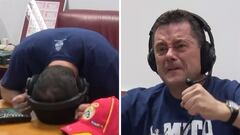 De infarto es poco lo de Roncero: de cabezazos contra la mesa a lágrimas desconsoladas