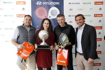 Ríos, María Lombardía, responsable de medios de Hyundai España
y Nicolás Delgado, director de La Masó.