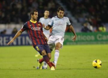 Celta de Vigo-Barcelona. Augusto y Montoya.