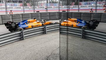 55 SAINZ Carlos (spa), McLaren Renault F1 MCL34, action during the 2019 Formula One World Championship, Russia Grand Prix from September 26 to 29 in Sotchi, Russia - Photo Xavi Bonilla / DPPI
27/09/2019 ONLY FOR USE IN SPAIN