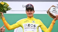 Carlos Rodríguez, líder en el Tour de Romandía 2024.