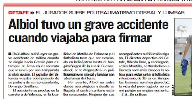 El hermano de Albiol recuerda su accidente: “No sabía si viviría o no”