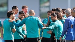 El Betis celebra la Copa de África de Marruecos