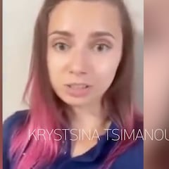 El vídeo reclamando ayuda al COI de Krystsina Tsimanouskaya