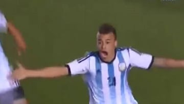 El gol que Compagnucci anotó en la Sub 20 de Argentina