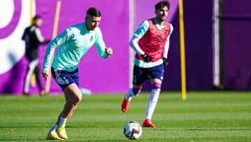 Javi Sánchez, en un entrenamiento.