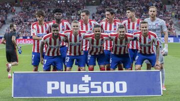 El once que form&oacute; Simeone para el Atl&eacute;tico-Getafe