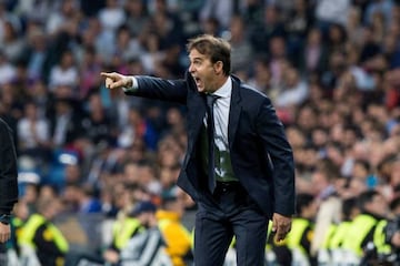 Julen Lopetegui dirigiendo como entrenador del Real Madrid en la temporada 2018-2019.