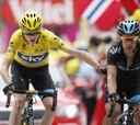 Froome sufre pero le mete un minuto a Contador y Riblon gana