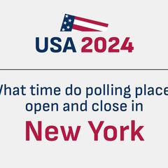 What time do polling places close in New York? NY state closing times in the US Election 2024