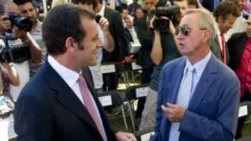 Rosell, con Cruyff.