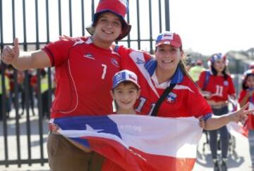 Así es el ambiente previo del Chile-Venezuela en el Estadio Monumental.