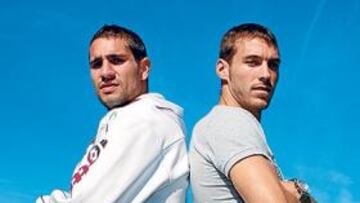 <b>OPTIMISTAS. </b>Geijo (izquierda) y Xisco (derecha) apuntan al once de hoy en Salamanca. Ambos quieren marcar su primer gol con el Racing y, sobre todo, ganar por fin.