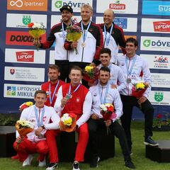 El equipo masculino de C1 logra la primera medalla de España