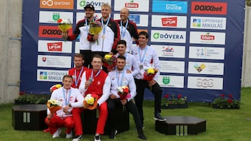 El equipo masculino de C1 logra la primera medalla de España