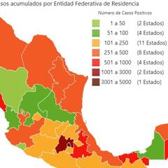 Mapa y casos de coronavirus en México por estados hoy 27 de abril